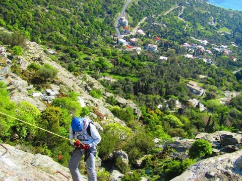 Via Ferrata Climbing & Rappel Andros Greece  (8)