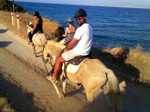 Horse Riding Tour Paros Kokou Greece ιππασια αλογα sunset.jpg12