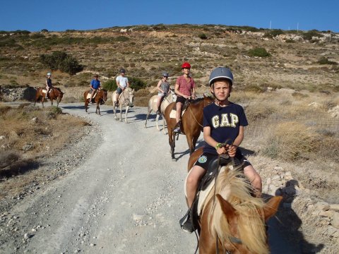 Horse Riding Tour Paros Kokou Greece ιππασια αλογα sunset