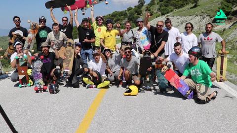 Longboard Freebord Greece Olympos 2018 