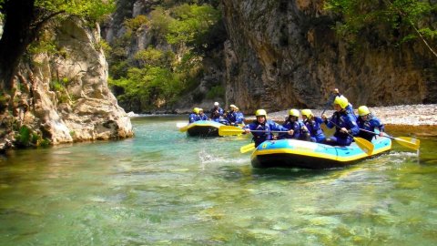 Rafting at Evinos River