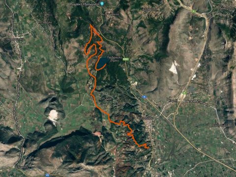 Mountain Bike Forest Filippiada–Red clay–Ziros lake
