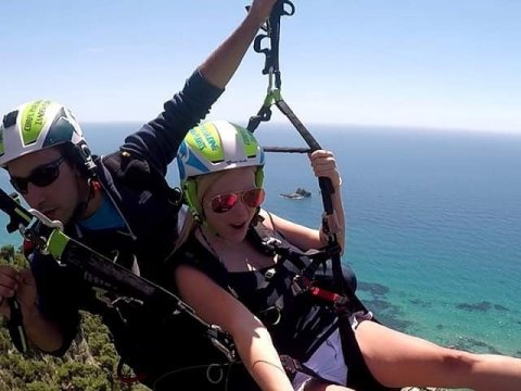 Corfu paragliding tandem flights greece κερκυρα παραπεντε