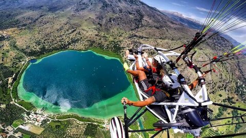 Motorized Paragliding Flights (Paratrike) in Georgioupoli Crete