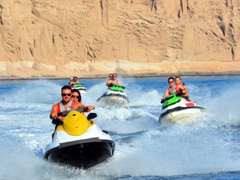 santorini jet ski safari tour greece wavesports