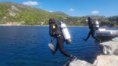 Scuba Diving Skyros gorgonia greece καταδυσεις
