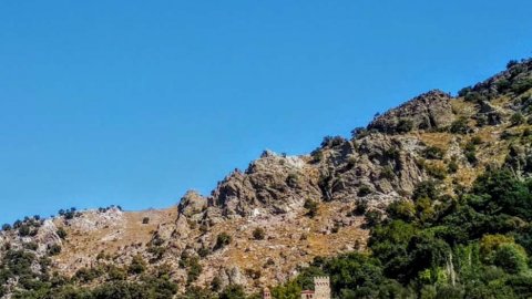 Clycling Lesvos among Volcanic Rocks