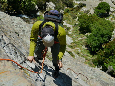 Via Ferrata Climbing & Rappel Andros Greece αναρριχηση (1)