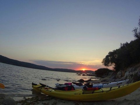 Sunset Sea Kayak Trip Halkidiki Greece tour Vourvourou.jpg7