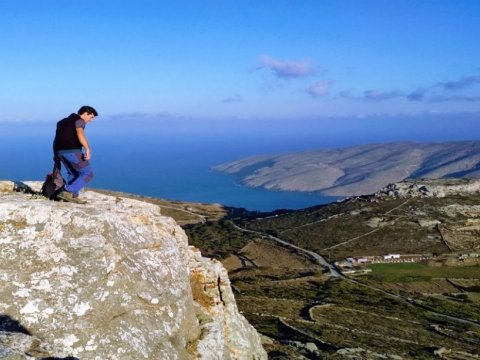 Climbing Andros Greece αναρριχηση
