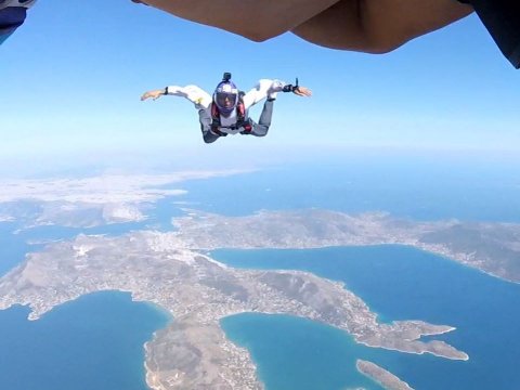 Skydive Attica Athens Tandem Jump Greece Parachute ελευθερη πτωση
