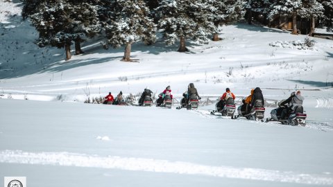 Snowmobile pertouli Greece extreme