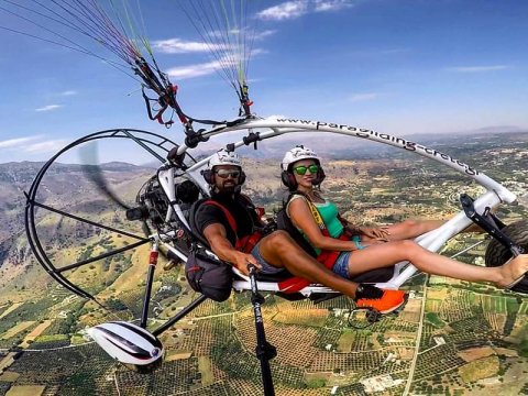 paragliding crete greece paratrike hraklio creta fly