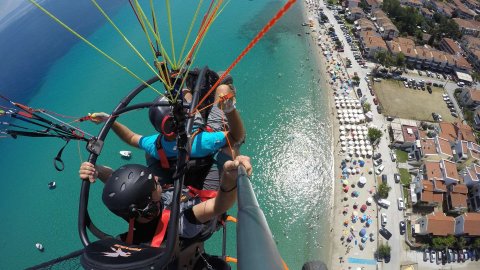 Paratrike (motorized paragliding)Tandem Flights Chalkidiki