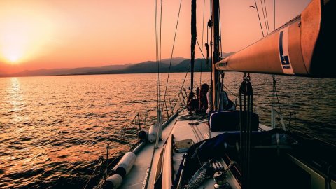 Sunset sailing cruise in Kavala