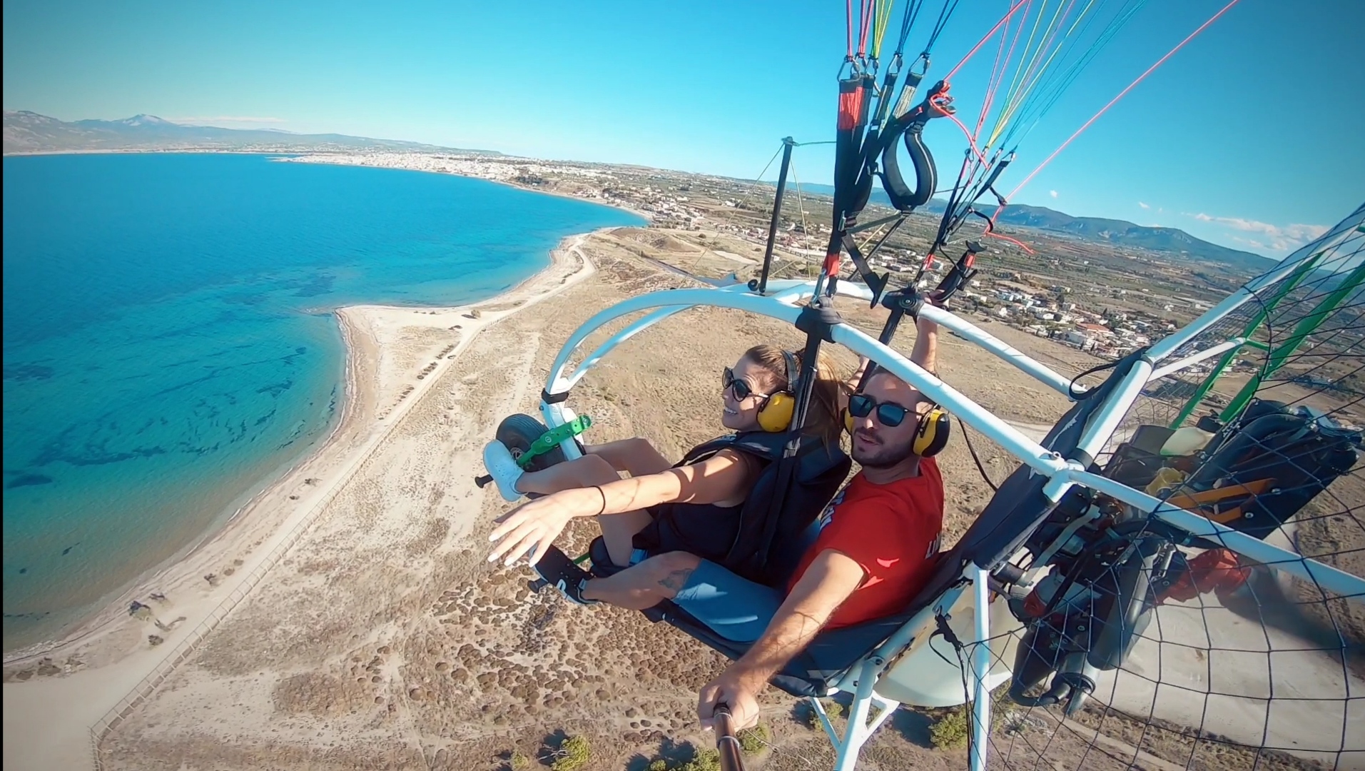Motorized Paragliding (Paratrike) near Athens: Loutraki / Corinth