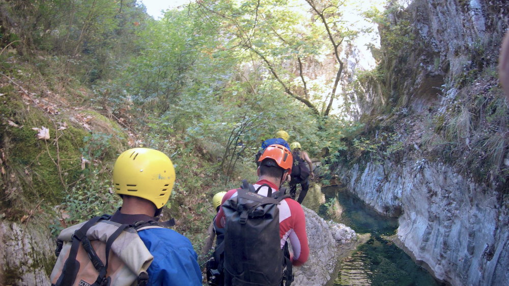 Canyoning in Vothonas Gorge, Karpenisi