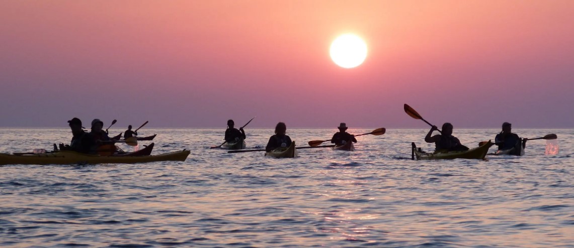 Sea Kayak Sunset Trip in Milos 