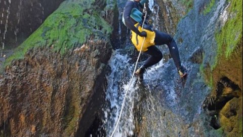 Canyoning at Havos Gorge, Evia