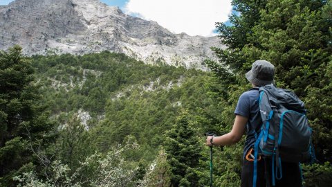 Hiking the summit of Mt. Chelmos, Kalavrita