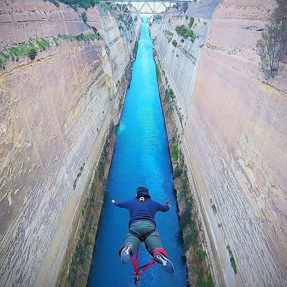 Bungee jumping in the Corinth Canal Adventure Travel in Greece