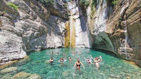 River Trekking & Hiking Waterfalls Manikia Evia