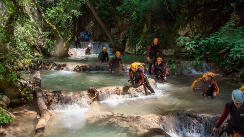 Canyoning, River Trekking & Camping Neda Waterfalls