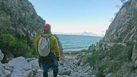 Canyoning in the Gorge of the Mills, Alepochori 