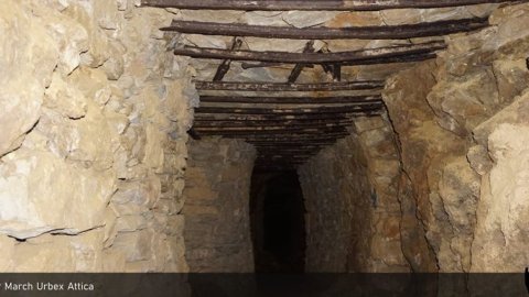Underground Crossing Old Quarries Lavrio Athens