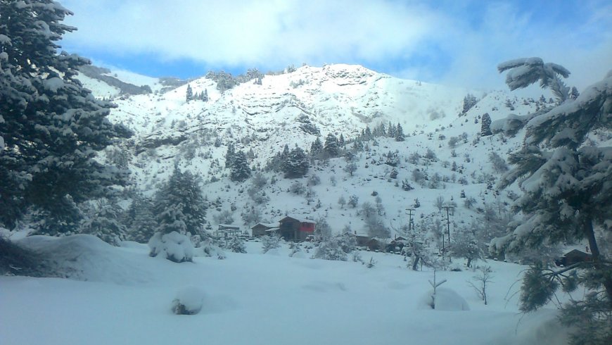 Stone Houses Grammos Mountain