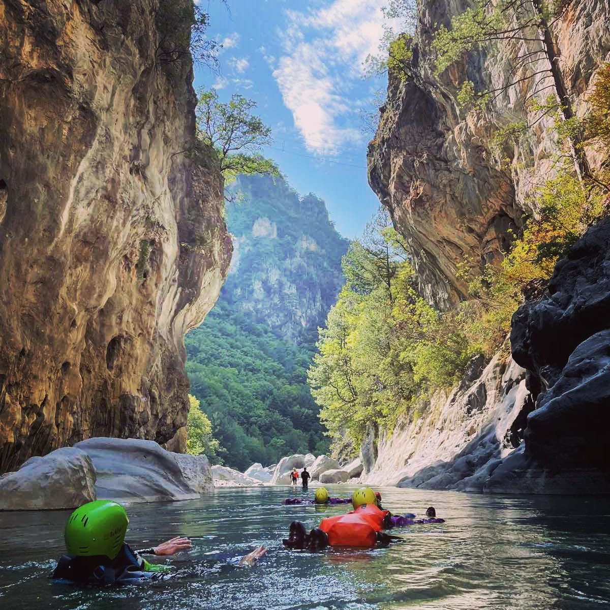 River Trekking In Aoos River, Epirus
