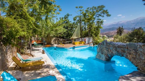 Guest House with Pool in Malaxa Chania Crete