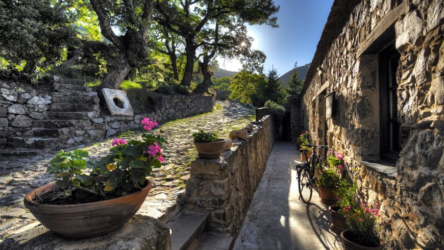 Family Stone Houses Milia near Chania