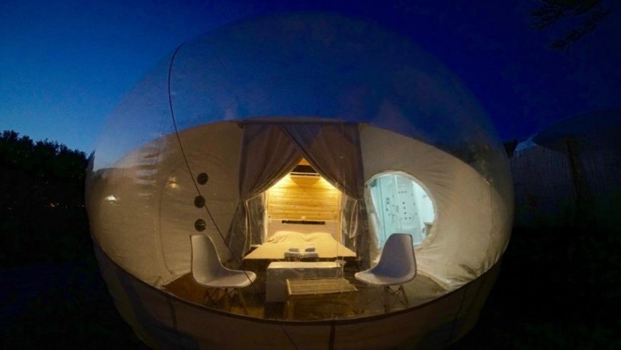 Bubble Tents in Nea Moudania, Chalkidiki