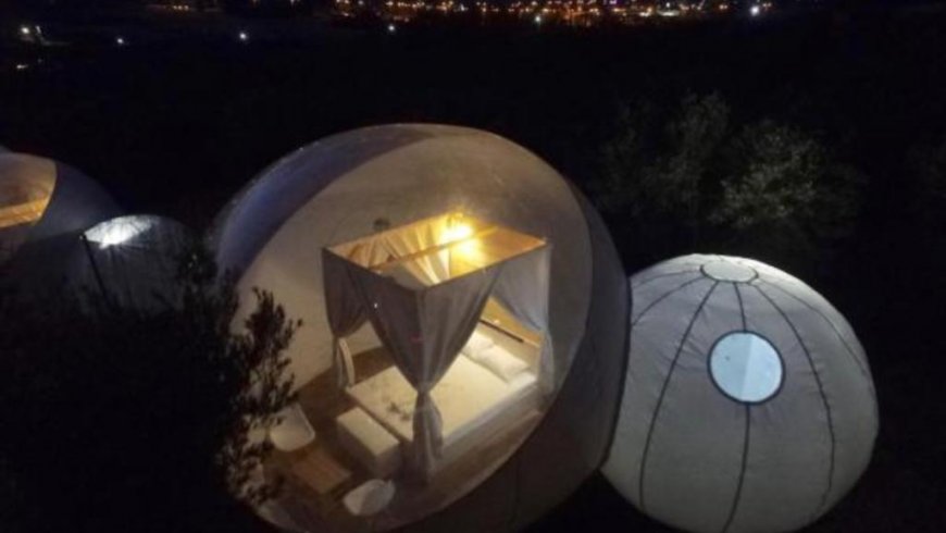 Σκηνές Bubble Νέα Μουδανιά Χαλκιδική
