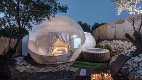 Bubble Tents in Nea Moudania, Chalkidiki