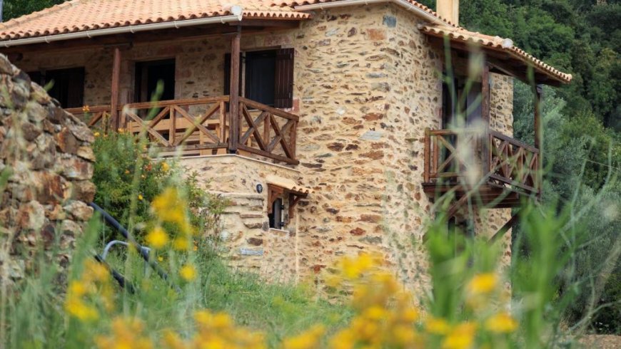 Mystras Village Stone House