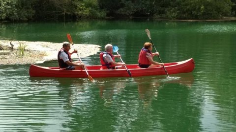 Canoe on the Peinios River (Peneus)