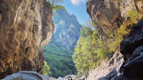 River Trekking In Aoos River, Epirus