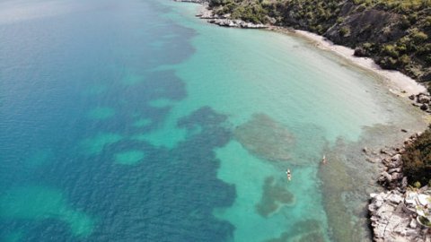 Sea Kayak tour at Skorponeria fjord , central Evia