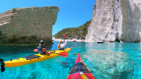 Sea kayak in Zakynthos