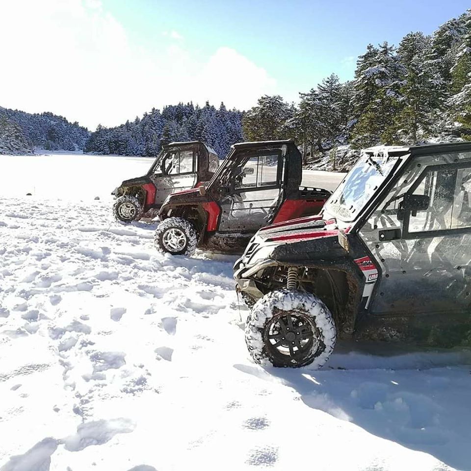 Snow Buggy Tour at Ziria Mountain Peloponnese Adventure Travel Accommodation in Greece